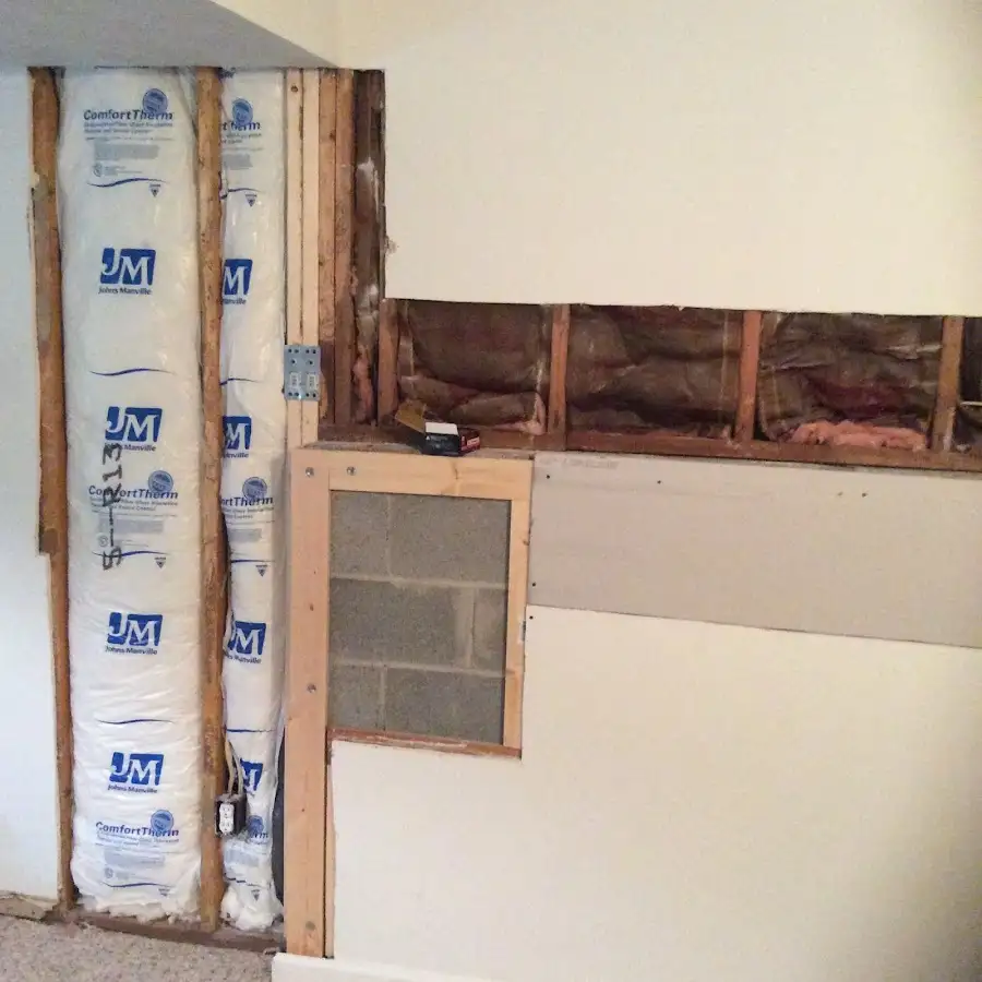 Wall insulation replacement during Odor Removal & Deodorization in Odenton